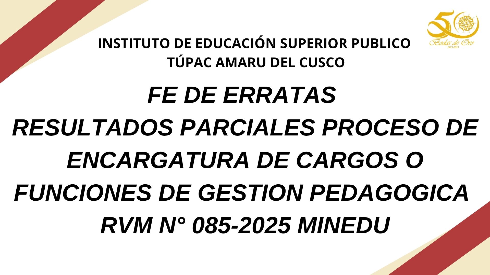 CONVOCATORIA DE GESTORES 2026